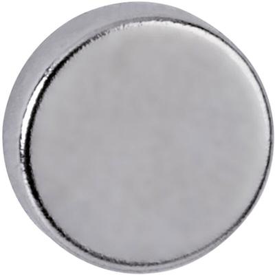 Neodym Magnet (ø x h) 10 mm x 3 mm Scheibe Silber 10 St. 6166396 - Maul