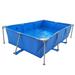 Metal Frame Rectangular Swimming Pool Portable Above Ground Pool