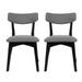 Chazz Mid Century Upholstered Dining Chairs (Set of 2) by Christopher Knight Home