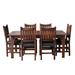 Mission 70" Solid Oak Dining Table Set With 6 #240 Chairs