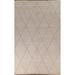 All-Over Trellis Moroccan Large Area Rug Handmade Wool Carpet - 8'10" x 13'7"