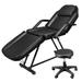 73" Adjustable Beauty Salon Spa Massage Bed Tattoo Chair with Stool