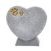 Heart Shaped Memorial Stone Animal Tombstone DIY Resin Dog Pet Memorial Stone Outdoor Courtyard Lawn Garden Backyard Decoration Ornaments Standing[Rock Grey]