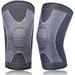 Knee Braces for Knee Pain Women & Men - 2 Pack Knee Brace for Knee Pain Set Knee Brace Compression Sleeve - Golden