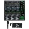 Mackie ProFX16v3 16-Channel 4-Bus Effects Mixer w/USB ProFX16 v3+AKG Microphone