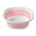 KAOU Portable Pool Foot Bath Basin Collapsible Pool Foot Wash Basin Tub Washing Vegetable Fishing Basin Swimming Pools Accessories Pink One Size