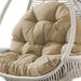 Swing Egg Chair Cushion Foldable Hanging Basket Chair Cushion Removable And Washable Hanging Chair Cushion For Outdoor Patio