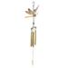 KAOU Wind Chime Luminous Dragonfly Design Durable Waterproof Melodious Outdoor Garden Window Decoration Metal Wind Chime Green Size B