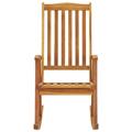 vidaXL Rocking Chair with Cushions Solid Acacia Wood