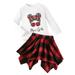 Kids Toddler Baby Girls Spring Autumn Plaid Cotton Long Sleeve Tops Skirts Outfits Clothes Baby Girl Blanket Large Baby Girl Gift Set