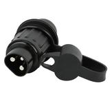 Trailer Plug Trailer Adapter Black Plastic 3 Pin Trailer Plug Wiring Connector Adapter For Trailer