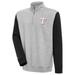 Men's Antigua Heather Gray/Black Texas Rangers Victory Colorblock Quarter-Zip Pullover Top