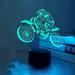 YSTIAN 3D Motorcycle Car Night Light led Lamp Illusion 7 Color Changing Touch Switch Table Desk Decoration Lamps Birthday Gift Acrylic Base USB Cable Toy