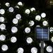 9.5m solar light string 50 LED bulb balls holiday lights outdoor camping garden decorative lights