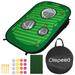 Clispeed Foldable Chipping Net Cornhole Game Set Golfing Target Net for Indoor Outdoor Practice Training