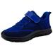 KaLI_store Kids Shoes Girls Toddler Shoes Kids Girls Tennis Shoes Sport Running Shoes Fashion Sneakers Dark Blue 13