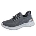 KaLI_store Mens Tennis Shoes Sneakers for Mens Casual Dress Shoes Fashion Sneakers Dress Leather Walking Shoes Dark Gray 7.5