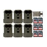 Stealth Cam Wildview 14MP Trail Camera with 32GB Memory Card Bundle (6-Pack)