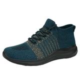 KaLI_store Mens Casual Shoes Men s Walking Shoes Jogging Tennis Footwear Fitness Road Running Fashion Sneakers Blue 9.5