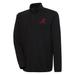 Men's Antigua Black Alabama Crimson Tide Steamer Quarter-Snap Pullover Jacket