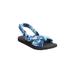 Plus Size Women's The Taylor Sandal By Comfortview by Comfortview in Multi Underwater (Size 10 W)