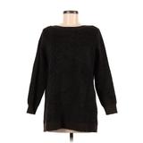 Lace & Mesh Pullover Sweater: Black Tops - Women's Size Medium