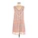 Gentle Fawn Casual Dress - Mini V Neck Sleeveless: Pink Dresses - Women's Size Medium