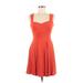 ASOS Casual Dress - Mini Sweetheart Sleeveless: Red Print Dresses - Women's Size 8