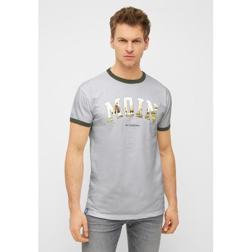 "T-Shirt DERBE ""Schamoin"" Gr. 3XL, grau (paloma) Herren Shirts T-Shirts Made in Portual"