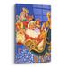 The Holiday Aisle® Jabarr 'Santa Sleigh Sparkles' By Christopher Nick, Acrylic Glass Wall Art, 16"X24" Plastic/Acrylic in White | Wayfair