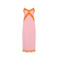 Women's Pink / Purple Crepe De Chine Silk Dress In Candy Pink Extra Small Jaaf
