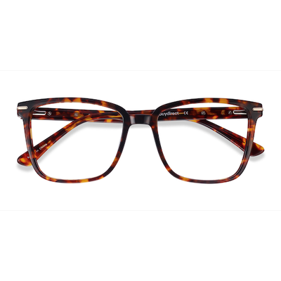 Unisex s square Tortoise Acetate Prescription eyeglasses - Eyebuydirect s Canvas