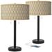 Rustic Mod Black Bronze USB Table Lamps Set of 2 - 24" x 15"