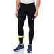 Macron Herren Run FCC Chuck Light Stretch Long Pants Man Blk/Nyel Laufhose, Schwarz-Gelb, L