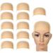 Kripyery 2/12Pcs Women Men Universal High Stretchy Wig Liner Cap Hat Hairpiece Accessory