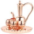 1 Set Miniature Tea Set Mini Tea Set Miniature Tea Pot Cups Mini House Accessories