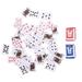 2 Pcs Mini Playing Cards 1:12 Normal Poker Smaller Playing Cards Table Playing Board Game Doll House Ornament for Kids Adults Home Bar Office(Random Style)