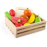 Wooden Toys Pretend Play for Children Kitchen Wooden Toys for Children Slicing Fruit Toy Set Toy Food Play Kitchen Pretend Play Toys for Children with A Wooden