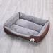 Gespout Dog Warm Pad Cat Bed Dog Bed Dog Sofa Bed Dog Mat Pet Bed Brown XL