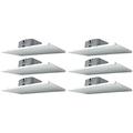 (6) Rockville DCS6T 70V Commercial 2 X 1 Drop Ceiling Tile Speakers For Office