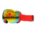 Women s and men s ski Goggles Pro red frame red piece