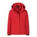 MeetoTime Womens Hoodies Rain Jackets Long Sleeve Zip Up Windbreaker Rain Jackets Solid Color Winter Clothes 3 In 1 Ski Coats