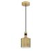 PF110-BRS/BLK-Kendal Lighting Inc.-Axis - 1 Light Pendant-130.7 Inches Tall and 5.5 Inches Wide-Brass/Black Finish