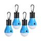 LED Camping Lantern Camping Accessories Hanging Tent Light Bulbs with Clip Hook for Camping Hiking Hurricane Storms Outages Collapsible Batteries Included 8 Packs blue