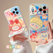 Cartoon couple graffiti phone case high sense oil painting ultra-thin soft scratch-proof shockproof whole body phone case suitable for iPhone 13 pro max phone case (two types)