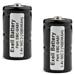 2-PK 2.4V 1000mAh NICD HI-CAPACITY Battery for TIF 8800 Combustible Gas Detector