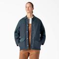 Dickies Women's Waxed Canvas Chore Coat - Airforce Blue Size S (FJWAX1)