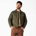 Dickies Men's Waxed Canvas Service Jacket - Moss Green Size XL (TJ400)