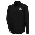 Men's Antigua Black Delaware Fightin' Blue Hens Steamer Button-Up Shacket