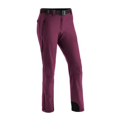 Funktionshose MAIER SPORTS "Tech Pants W", Damen, Gr. 42, Normalgrößen, pink (magenta), Vorderseite: 92% Polyester, 8% Elasthan / Rückseite: 100% Polyester, Hosen, Warme Softshellhose, elastisch und winddicht Image